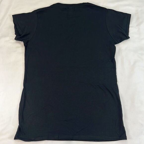 ‘Nope’ - My Pancreas Sloth Women’s Black Graphic Tee Size Large - Picture 2 of 6